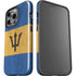 Barbados Flag Distressed iPhone 14 Pro Impact Case